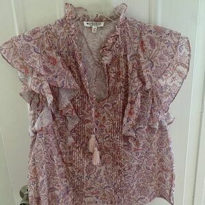 Ruffled lightweight blouse